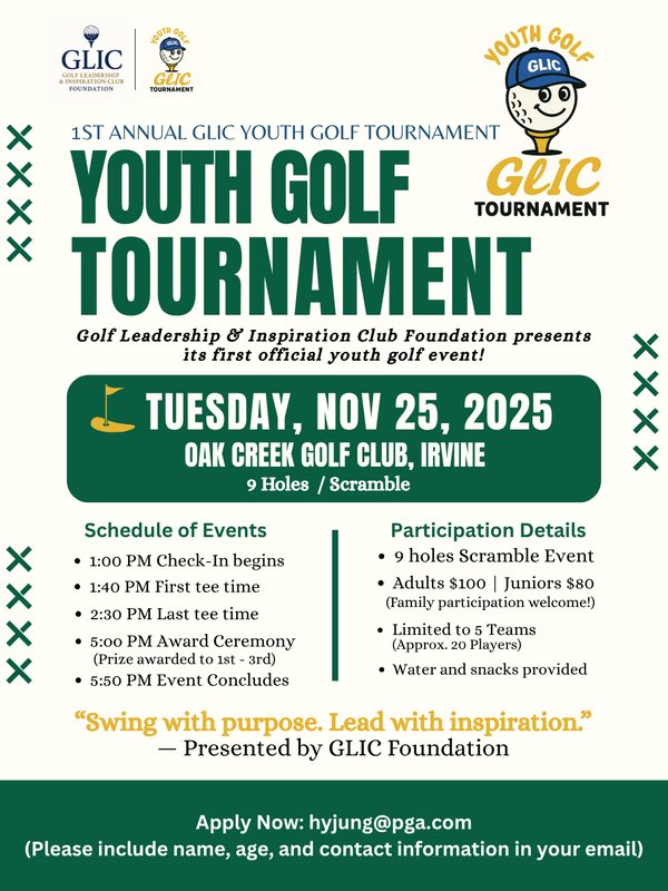 1st Annual GLIC Youth Golf Tournament